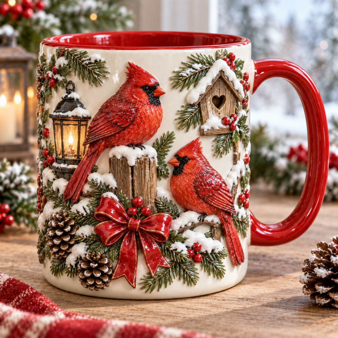 Cardinal Christmas Accent Mug NCU0TM120