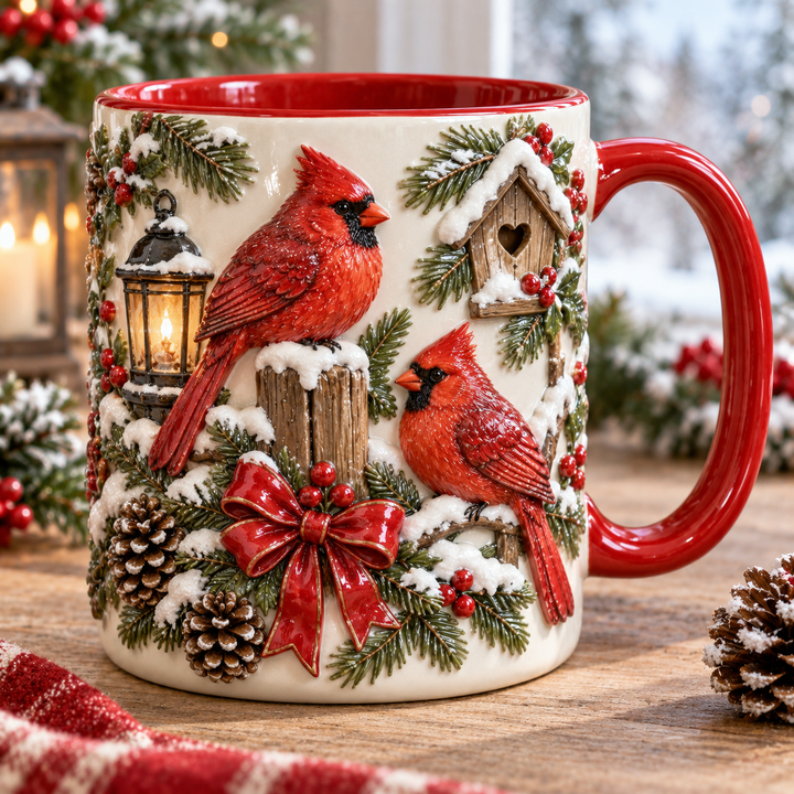 Cardinal Christmas Accent Mug NCU0TM120