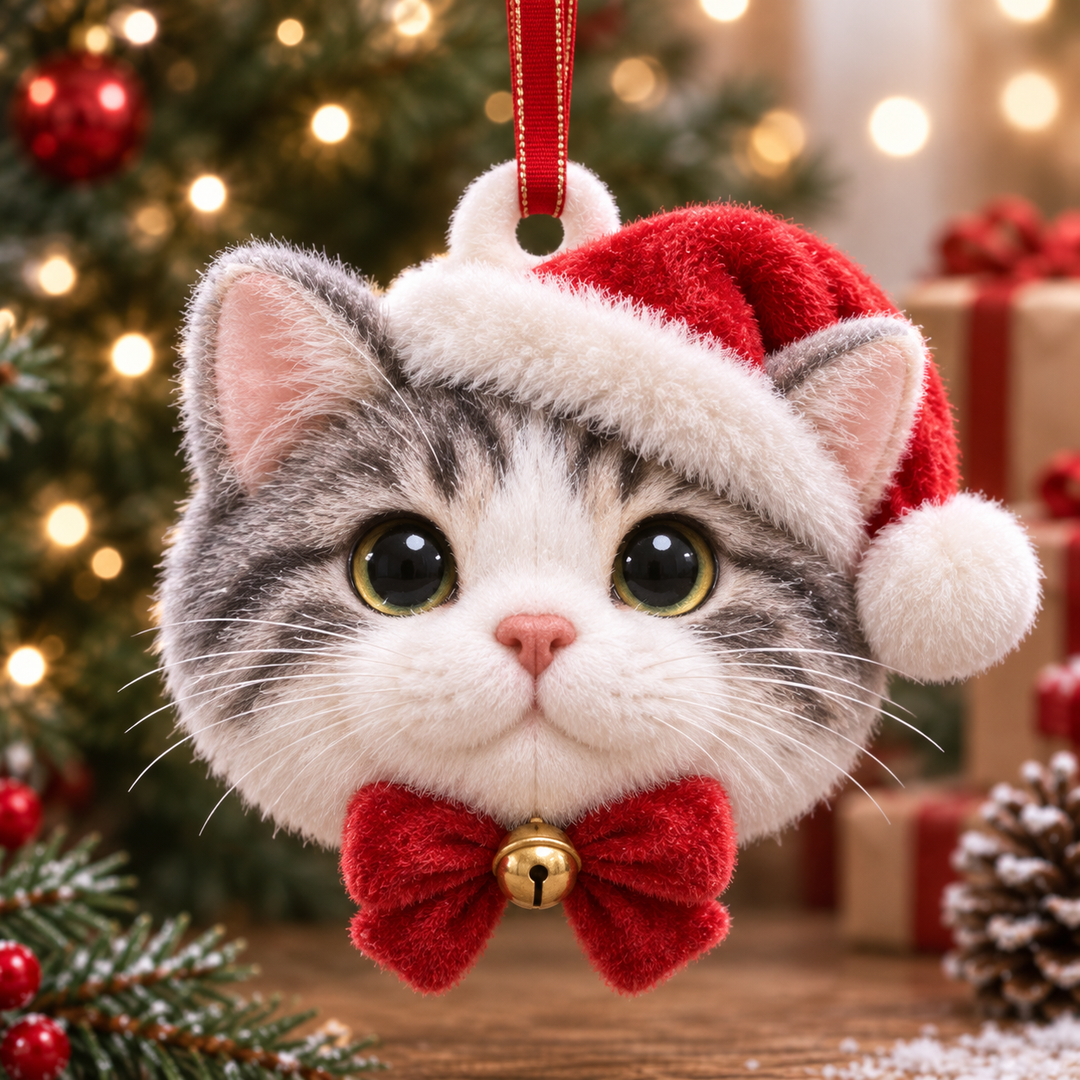 Cat Face Mica Ornament NCU0TM050