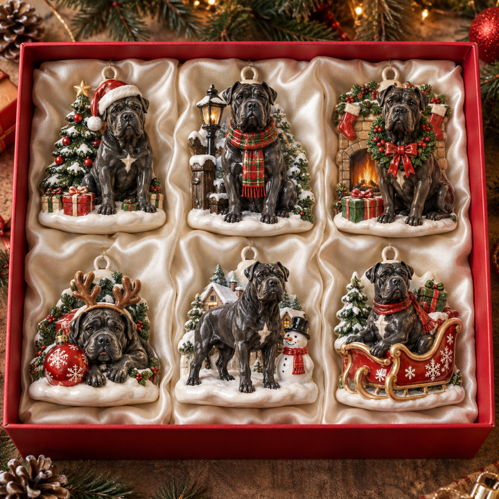Christmas Cane Corso Acrylic Ornament Gift Set NCU0NT141