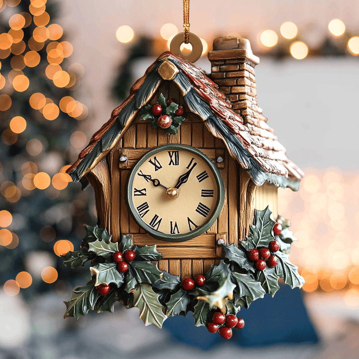 Christmas Clock Time - Mica Ornament NCU0PD200