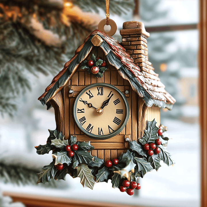 Christmas Clock Time - Mica Ornament NCU0PD200