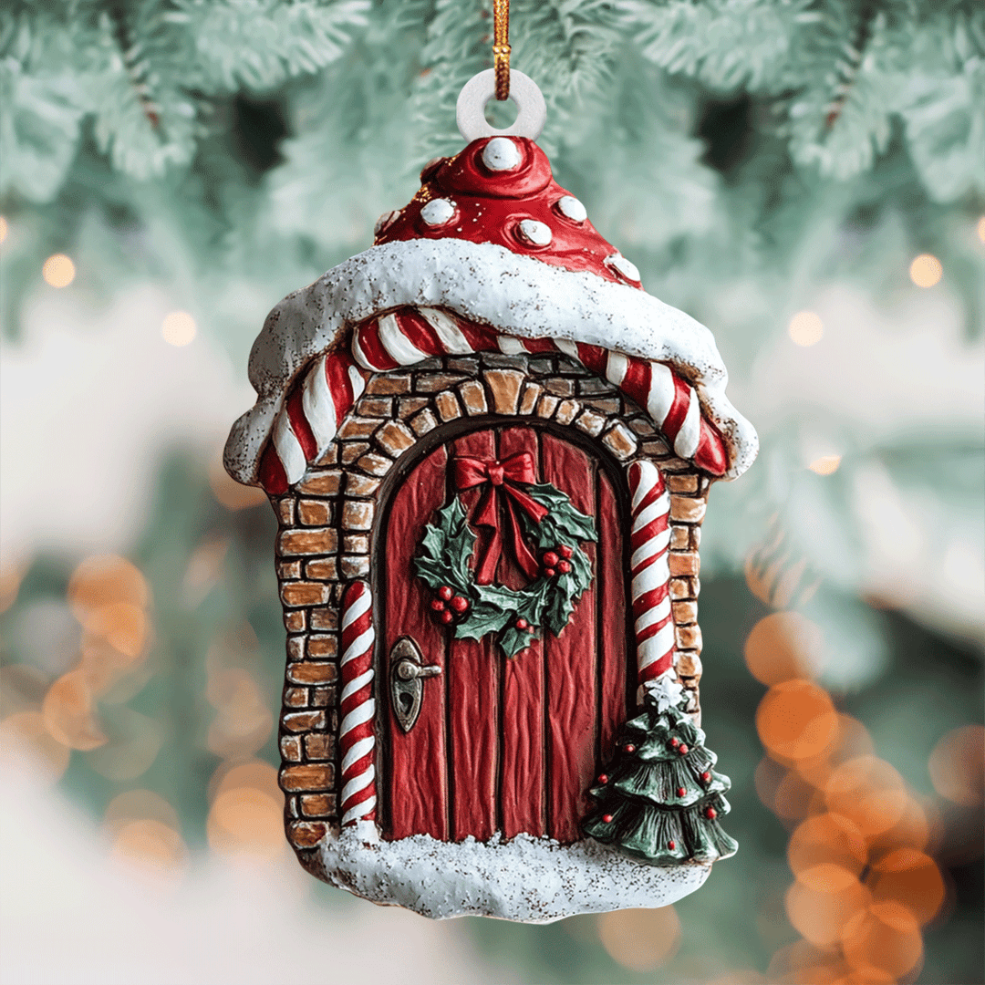 Christmas Door - Mica Ornament NCU0PD202