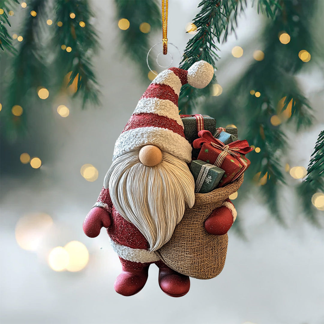 Christmas Gnome Spirit - Mica Ornament NCU0PD227