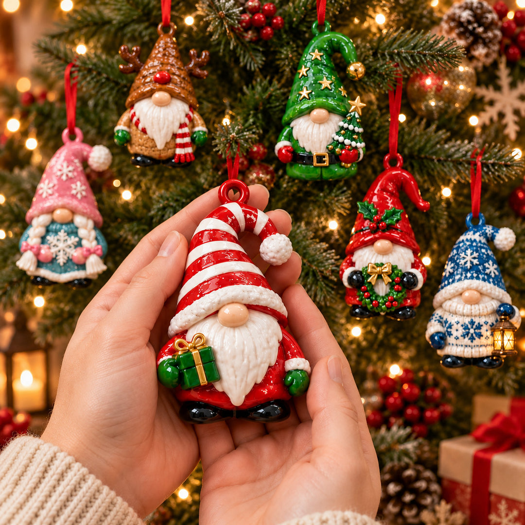 Christmas Gnome Ornament Gift Set NCU0HT132