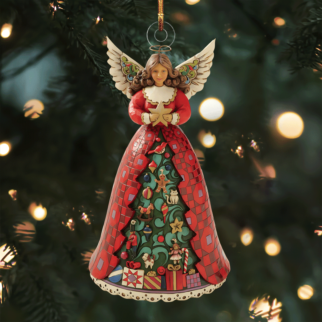 Christmas Guardian Angel - Mica Ornament NCU0PD207