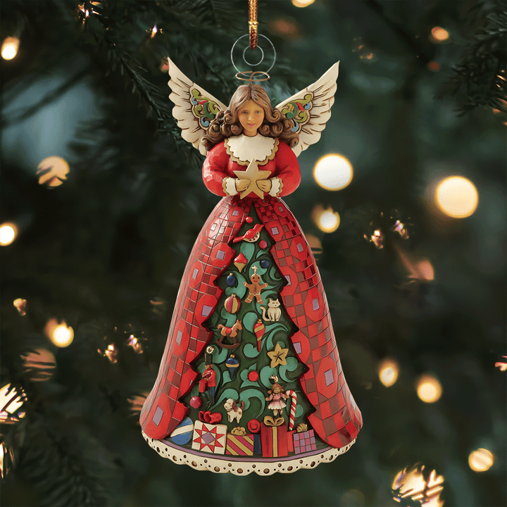 Christmas Guardian Angel - Mica Ornament NCU0PD207
