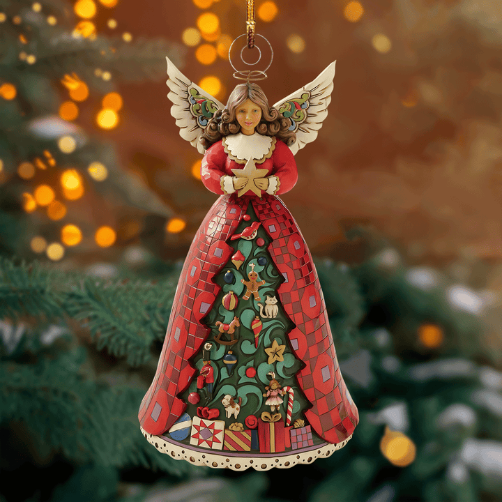 Christmas Guardian Angel - Mica Ornament NCU0PD207