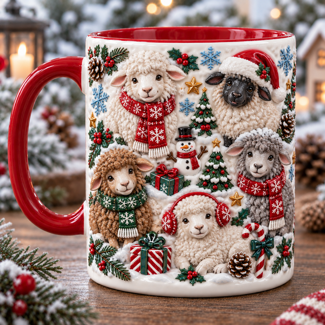 Christmas Sheep Accent Mug NCU0TM121