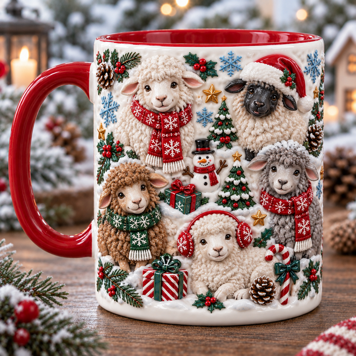 Christmas Sheep Accent Mug NCU0TM121