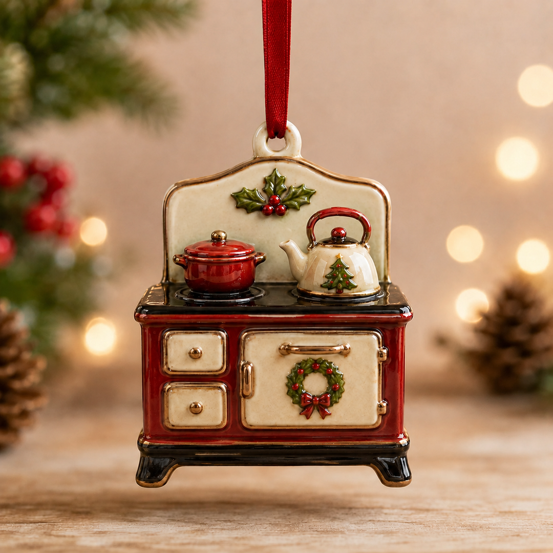 Christmas Stove Mica Ornament NCU0TM098