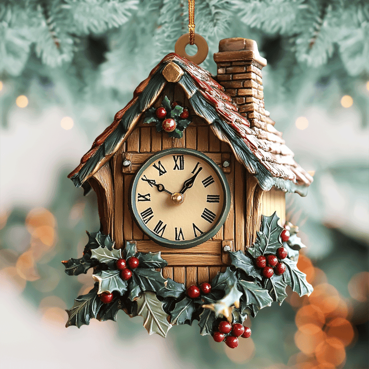 Christmas Clock Time - Mica Ornament NCU0PD200