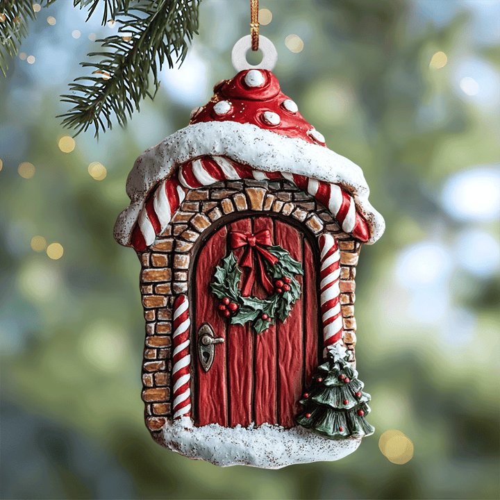 Christmas Door - Mica Ornament NCU0PD202