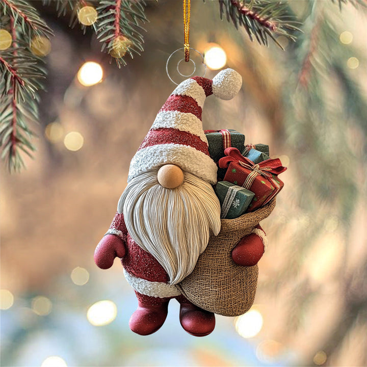 Christmas Gnome Spirit - Mica Ornament NCU0PD227