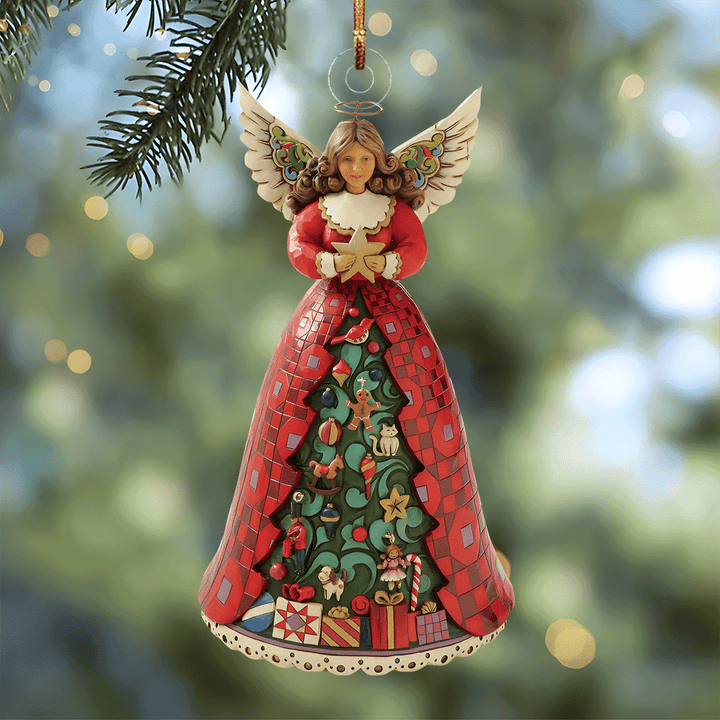 Christmas Guardian Angel - Mica Ornament NCU0PD207