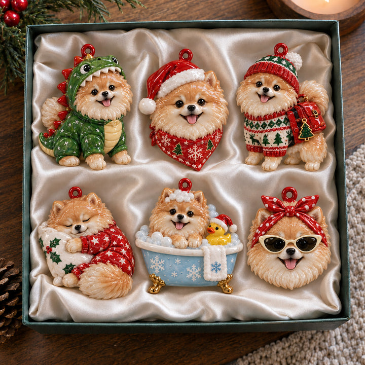 Christmas Pompom Acrylic Ornament Gift Set NCU0HT282