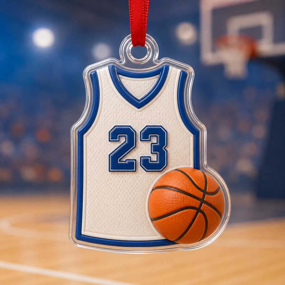 Classic Basketball Jersey Mica Ornament NCU0HA062