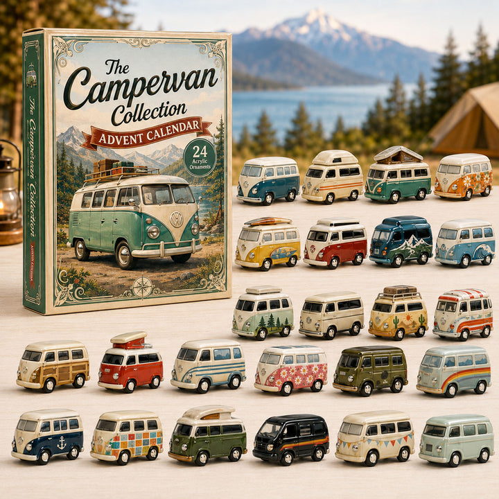 CHRISMAST KICKOFF 40% OFF - Classic Campervan Life Advent Calendar 2026 - 24-Day Festive Countdown, Acrylic Charms Blind Box - Gift For Campervan Lovers AC0TH152