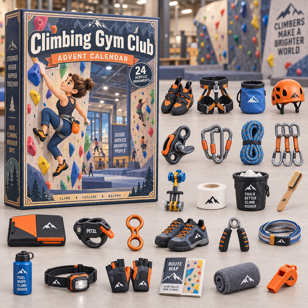 CHRISTMAS KICKOFF 40% OFF - Climbing Gym Club Advent Calendar 2026 - 24-Day Festive Countdown, Acrylic Charms Blind Box - Gift For Climbing Lovers AC0NT258