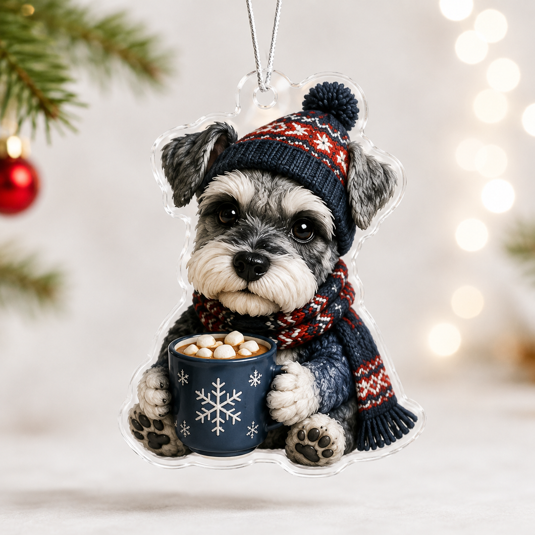 Coffee Schnauzer Mica Ornament NCU0NT071