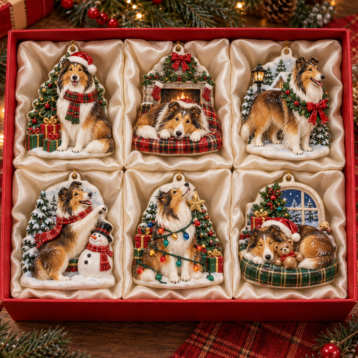 Collie (Rough Collie) Christmas Ornament Gift Set NCU0HA121