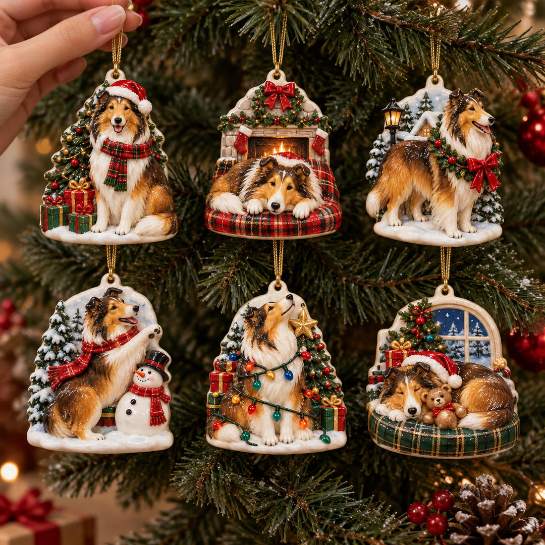 Collie (Rough Collie) Christmas Ornament Gift Set NCU0HA121