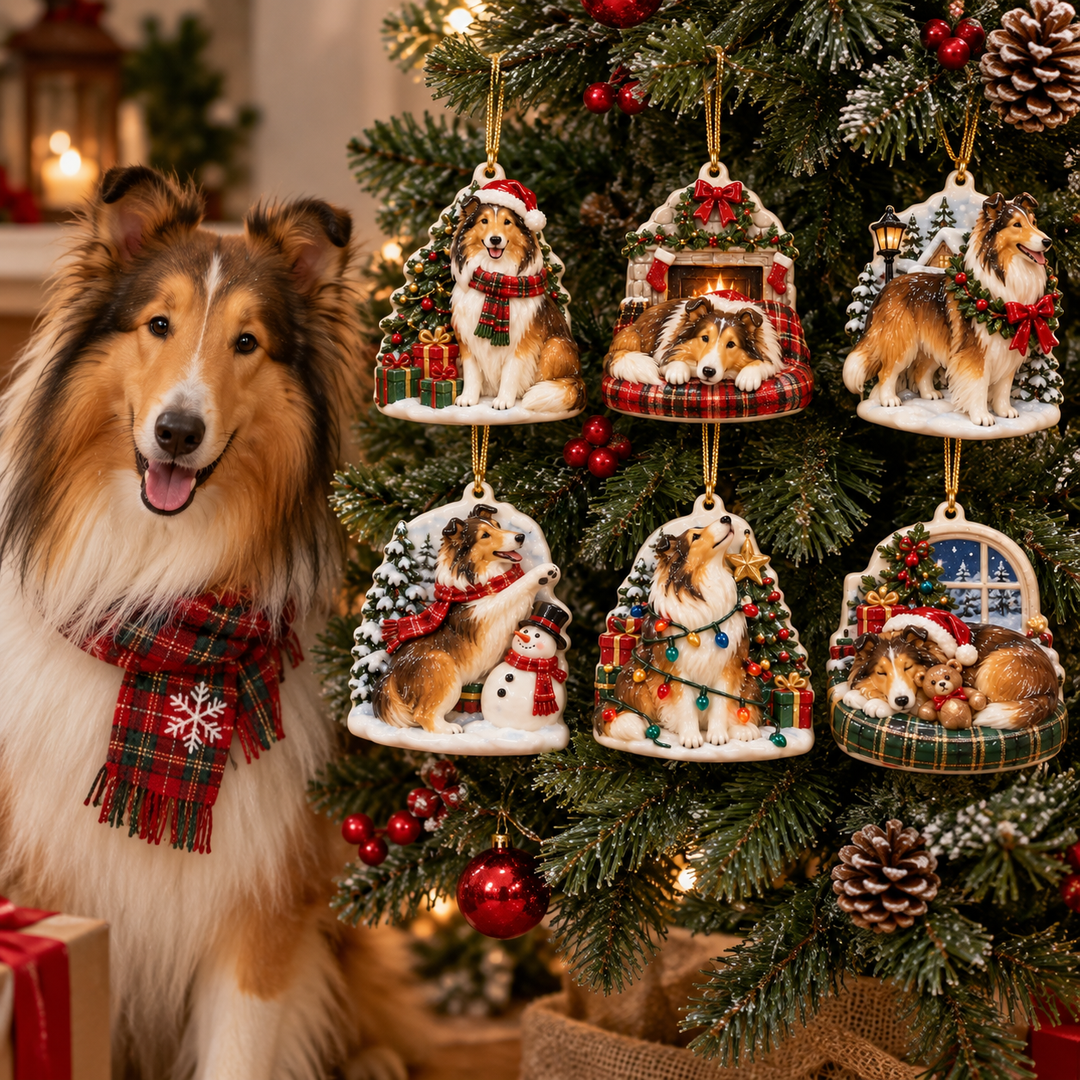 Collie (Rough Collie) Christmas Ornament Gift Set NCU0HA121