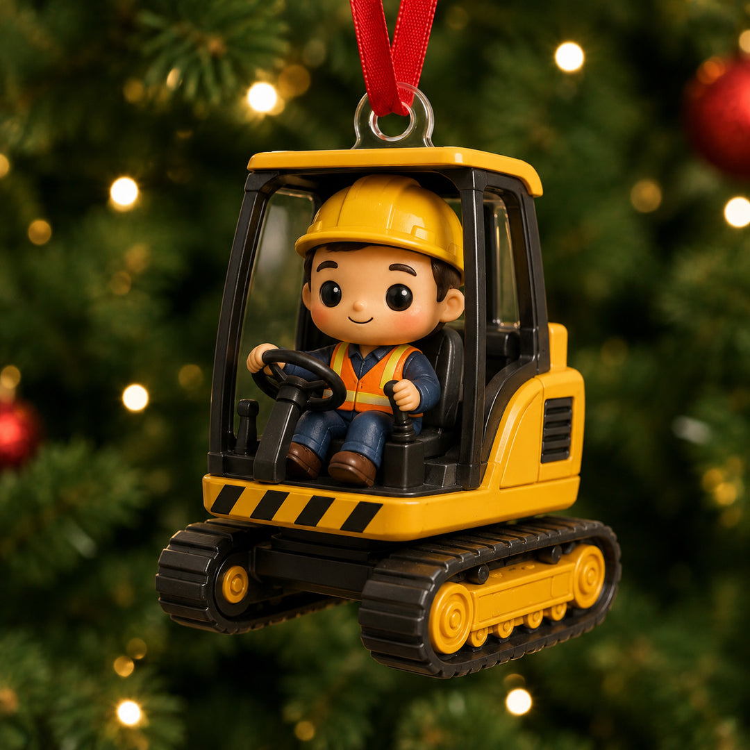 Construction Driver Mica Ornament NCU0HT042