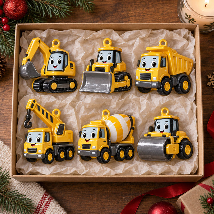 Construction Vehicles Ornament Gift Set NCU0HT131