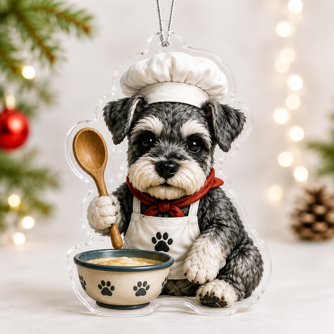 Cooking Schnauzer Mica Ornament NCU0NT074