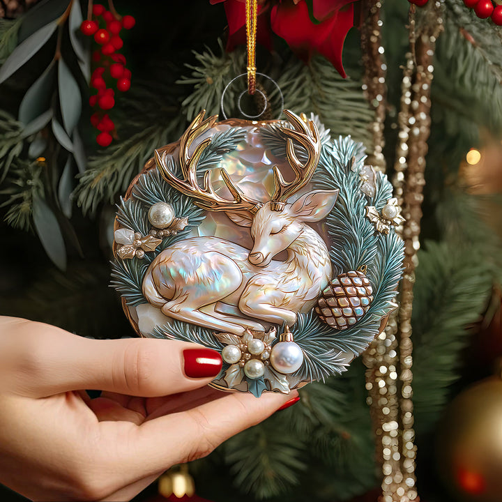 Crystal Antlers Mica Ornament NCU0DH051