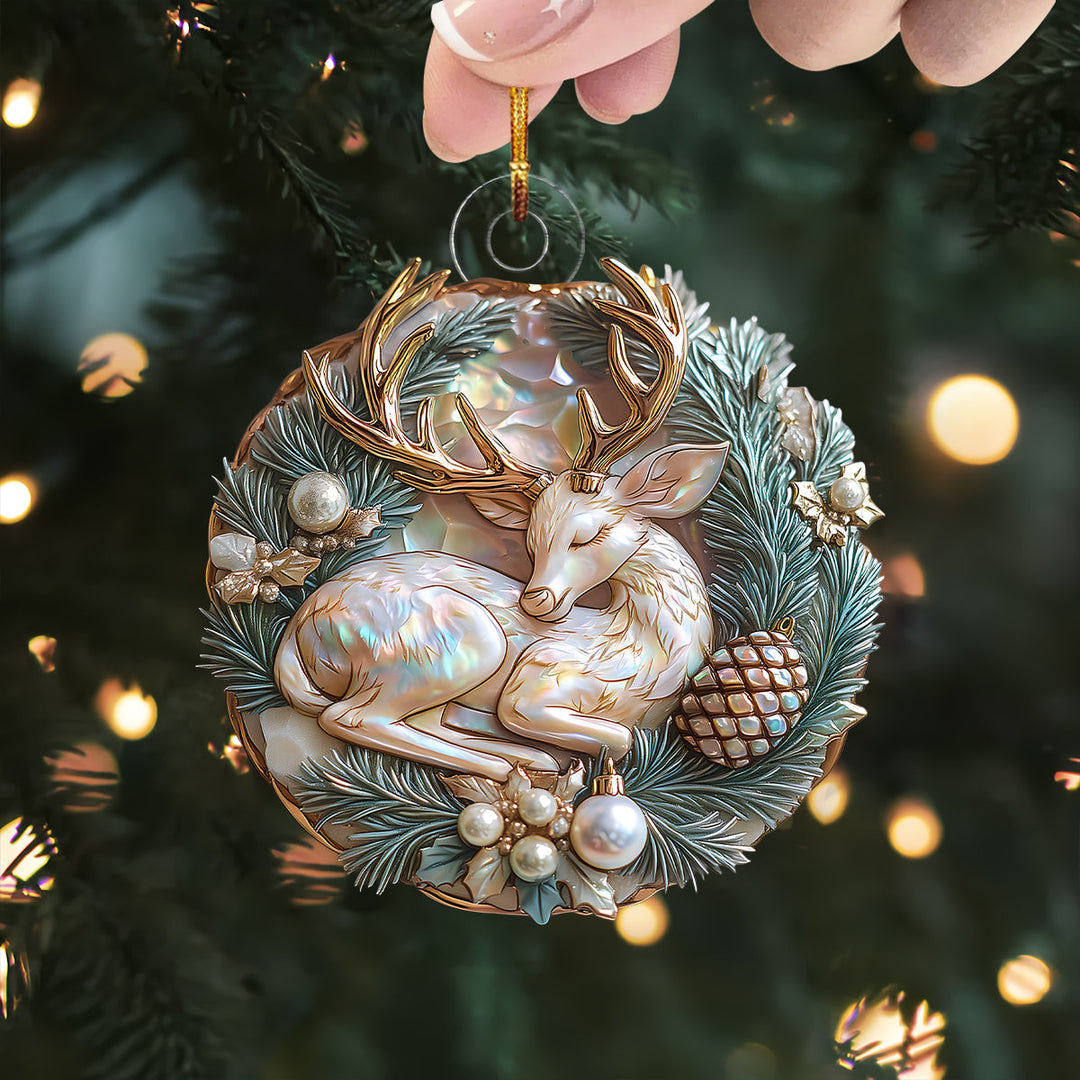 Crystal Antlers Mica Ornament NCU0DH051