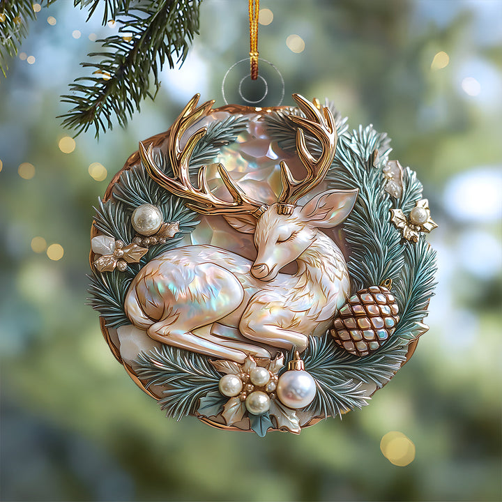 Crystal Antlers Mica Ornament NCU0DH051