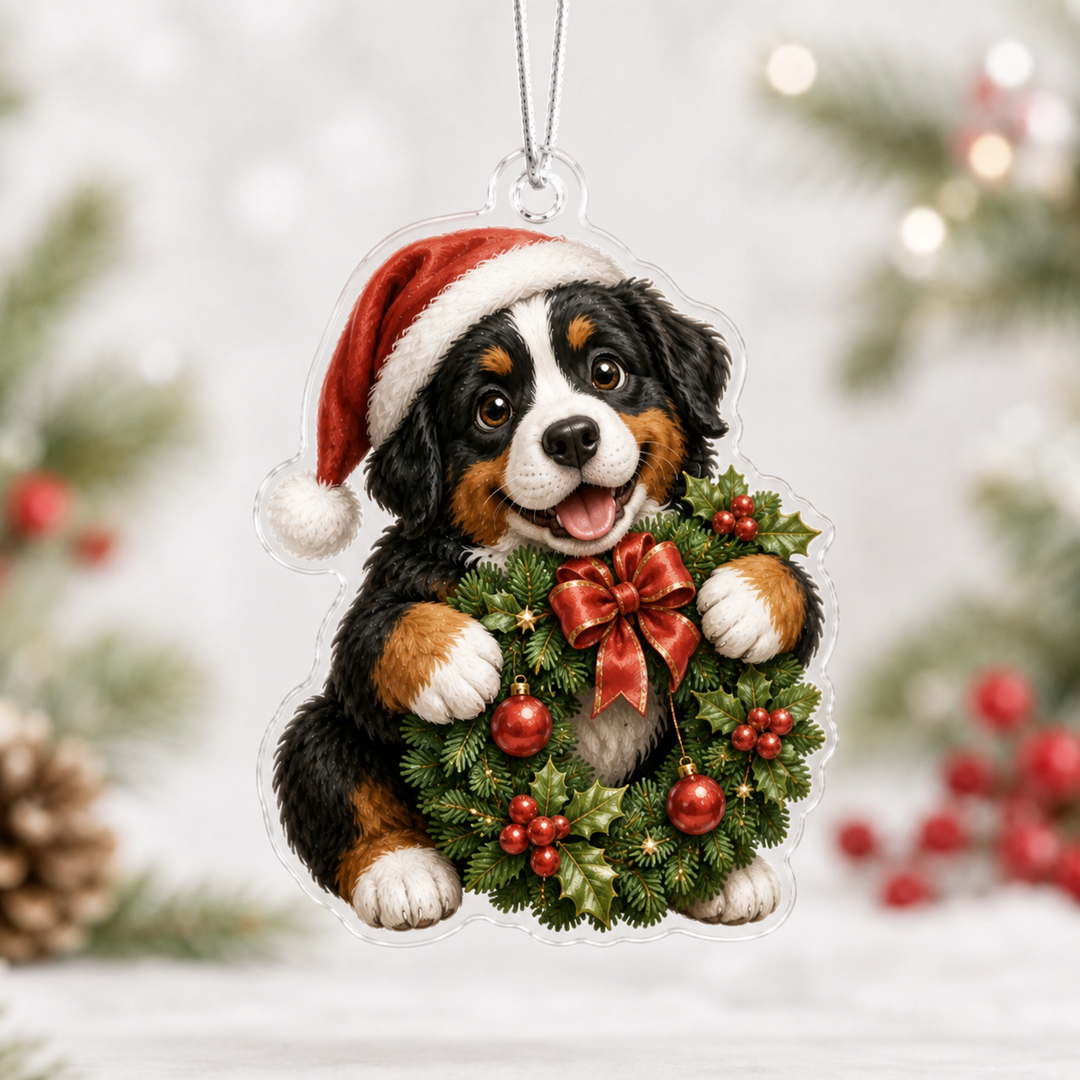 Cute Bernese Mountain Dog Mica Ornament NCU0NT086