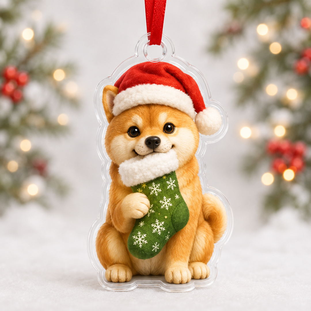 Cute Shiba Inu Mica Ornament NCU0NT054