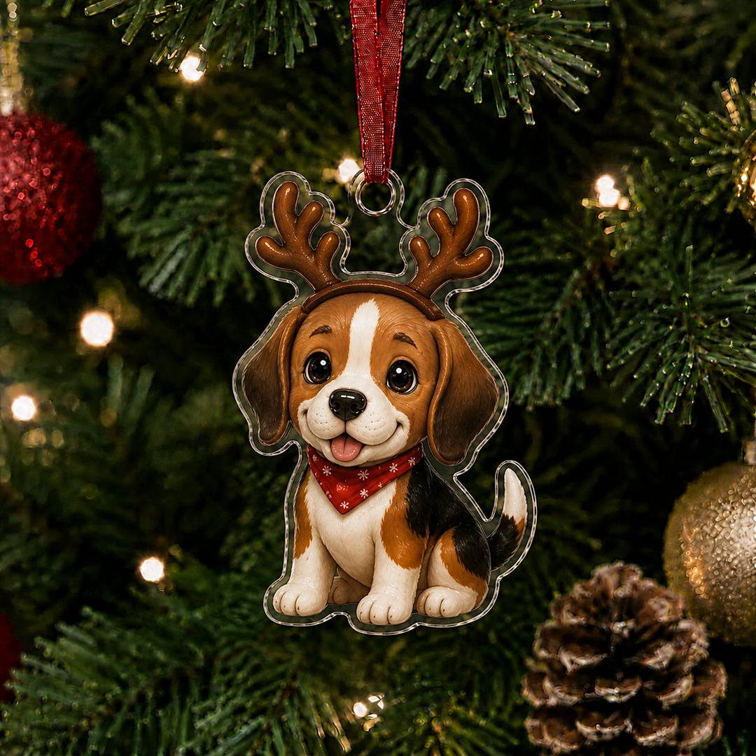 Cute Beagle Adorable Mica Ornament NCU0NT030