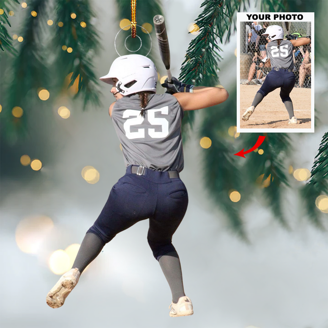 Diamond Warriord - Personalized Photo Mica Ornament - Christmas Gift For Baseball Players, Baseball Lovers