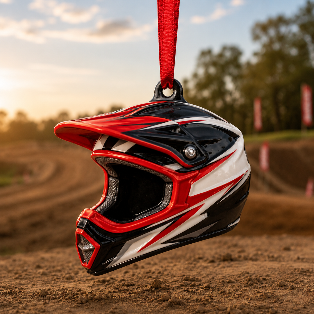 Dirt Bike Helmet Mica Ornament NCU0TM017