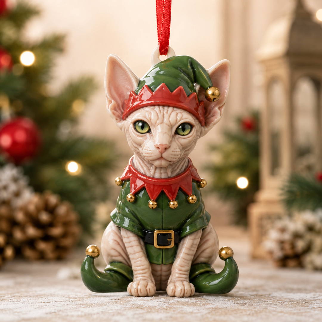 Elf Sphynx Mica Ornament NCU0TM067