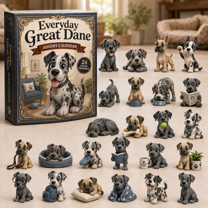 CHRISTMAS KICKOFF 40% OFF - Everyday Great Dane Advent Calendar 2026 - 24-Day Festive Countdown, Acrylic Charms Blind Box - Gift For Great Dane Lovers AC0NT149