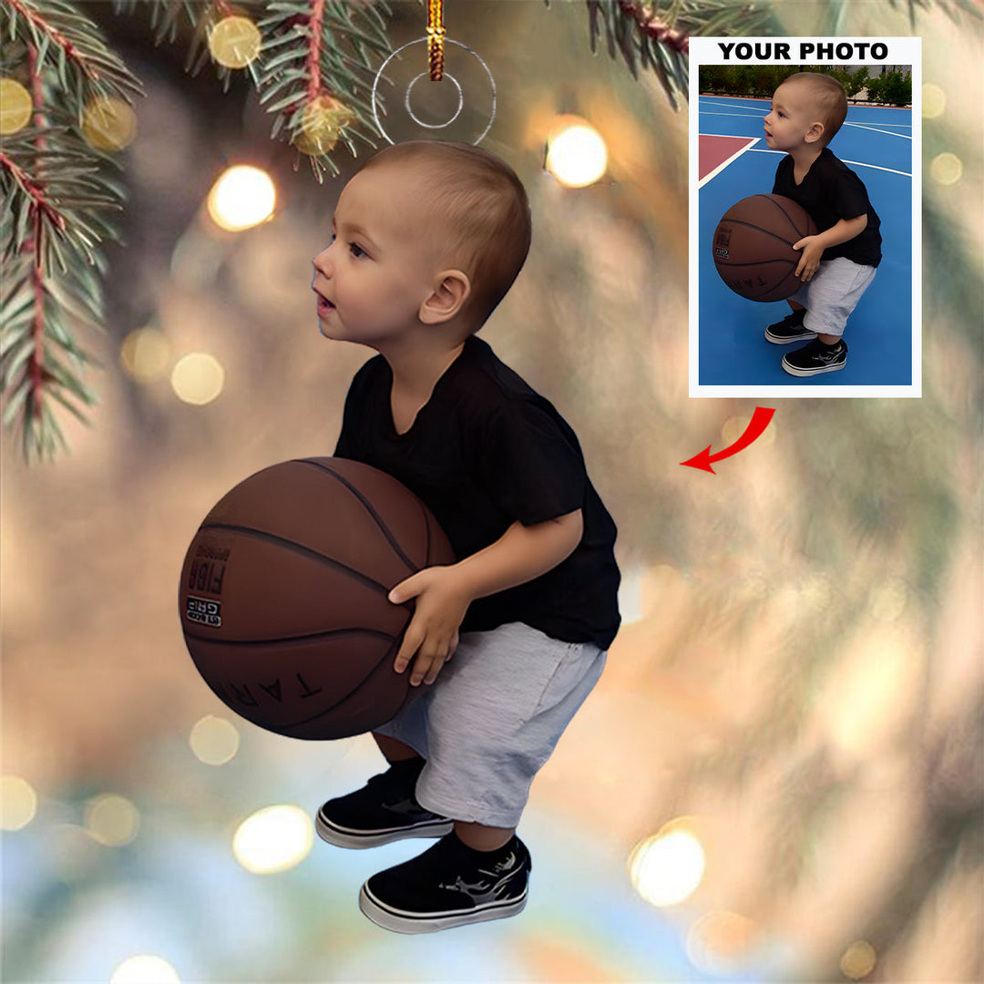 Future Pro - Personalized Photo Mica Ornament - Christmas Gift For Basketball Players, Basketball Lovers