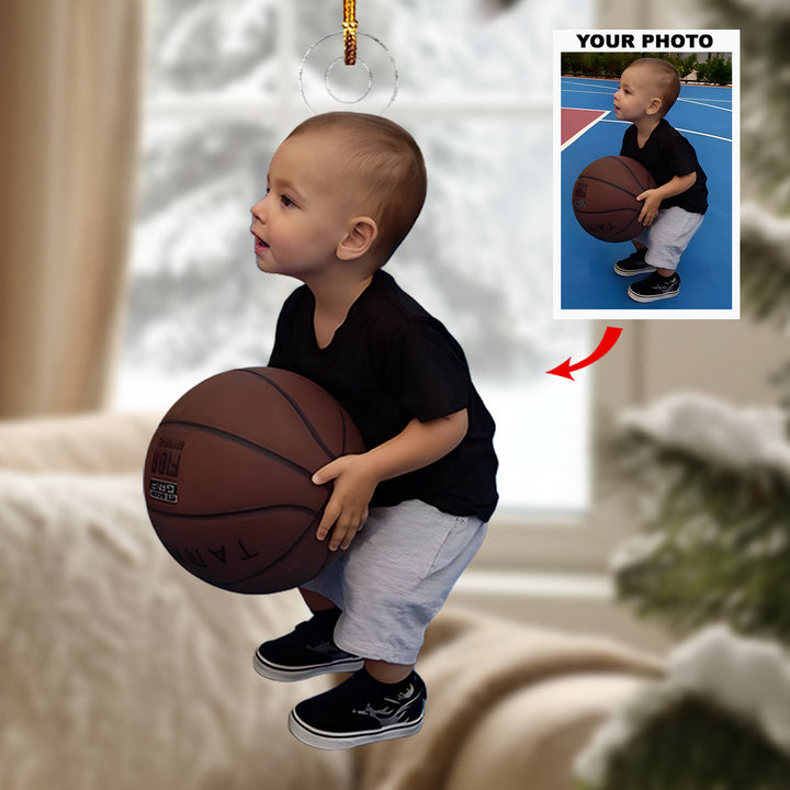 Future Pro - Personalized Photo Mica Ornament - Christmas Gift For Basketball Players, Basketball Lovers