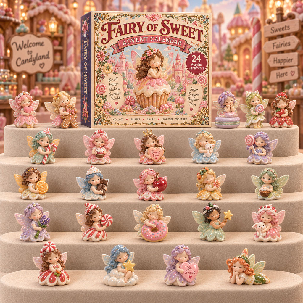 CHRISTMAS KICKOFF 40% OFF - Fairy Of Sweet Advent Calendar 2026 - 24-Day Festive Countdown, Acrylic Charms Blind Box - Gift For Fairies Lovers AC0TM325