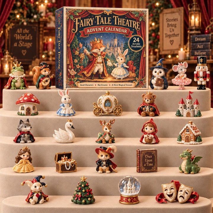 CHRISTMAS KICKOFF 40% OFF - Fairy Tale Theatre Advent Calendar 2026 - 24-Day Festive Countdown, Acrylic Charms Blind Box - Gift For Theatre Lovers AC0TM300