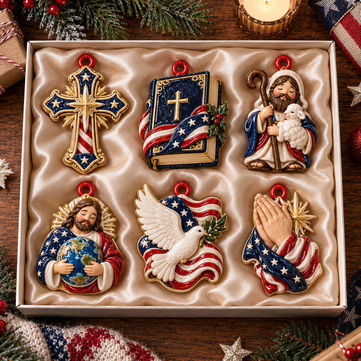 Faith And Freedom Acrylic Ornament Gift Set NCU0HT157