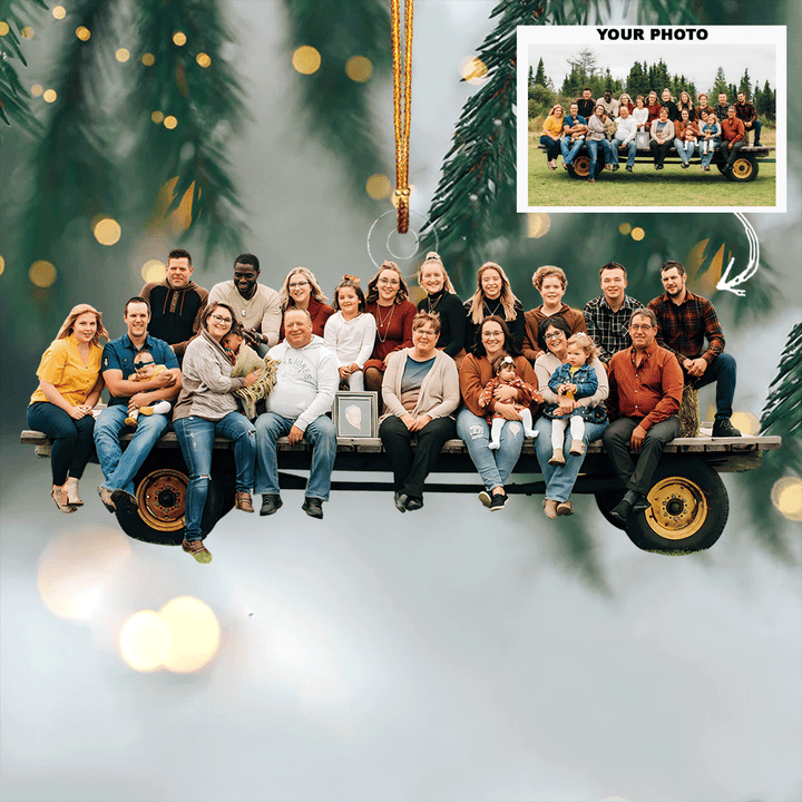 Family Legacy - Personalized Photo Mica Ornament - Gift For Family Members