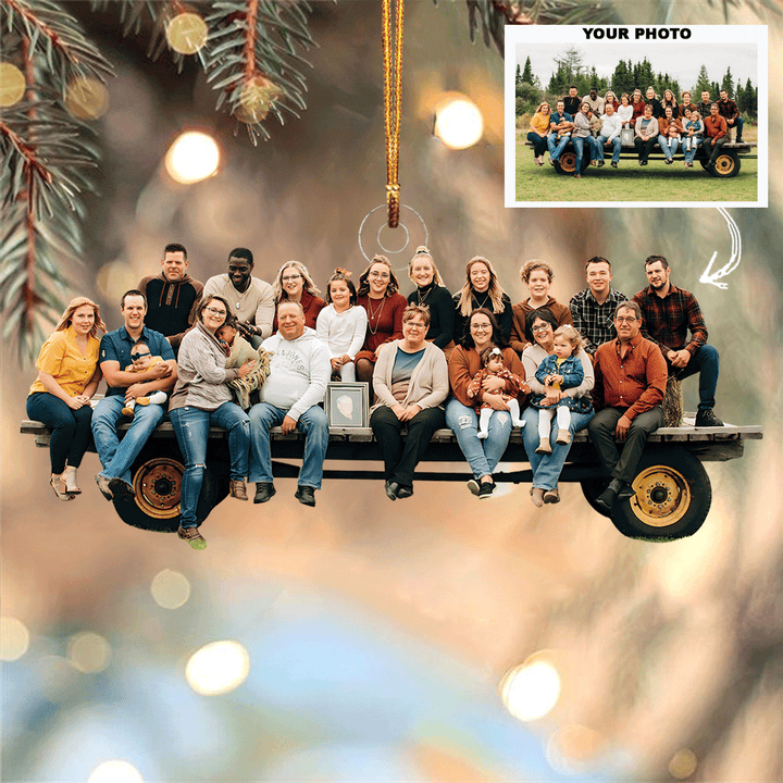 Family Legacy - Personalized Photo Mica Ornament - Gift For Family Members