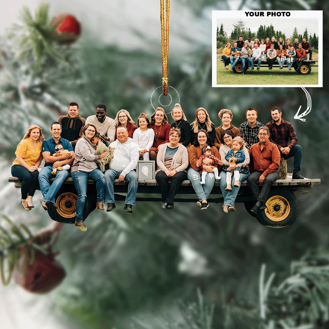 Family Legacy - Personalized Photo Mica Ornament - Gift For Family Members
