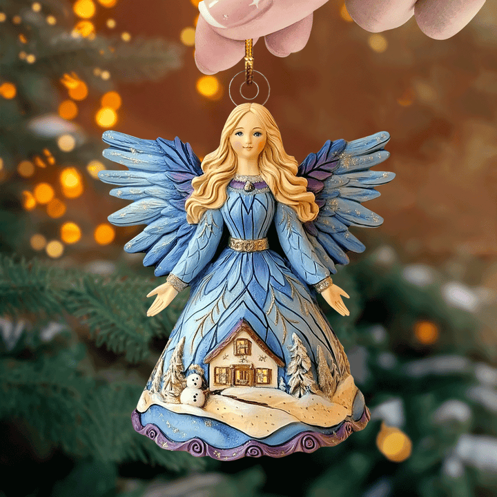 Festive Angel Delight - Mica Ornament NCU0PD209