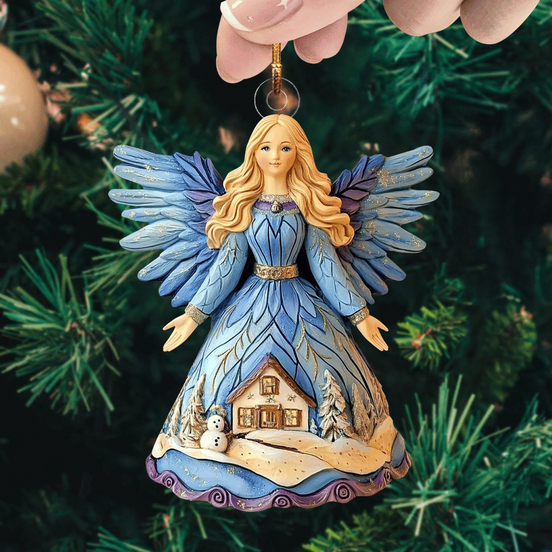 Festive Angel Delight - Mica Ornament NCU0PD209